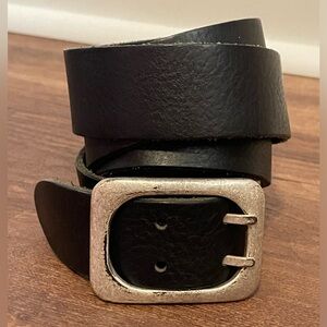NEXT made in England black leather belt unisex men’s 34 women’s 12 14